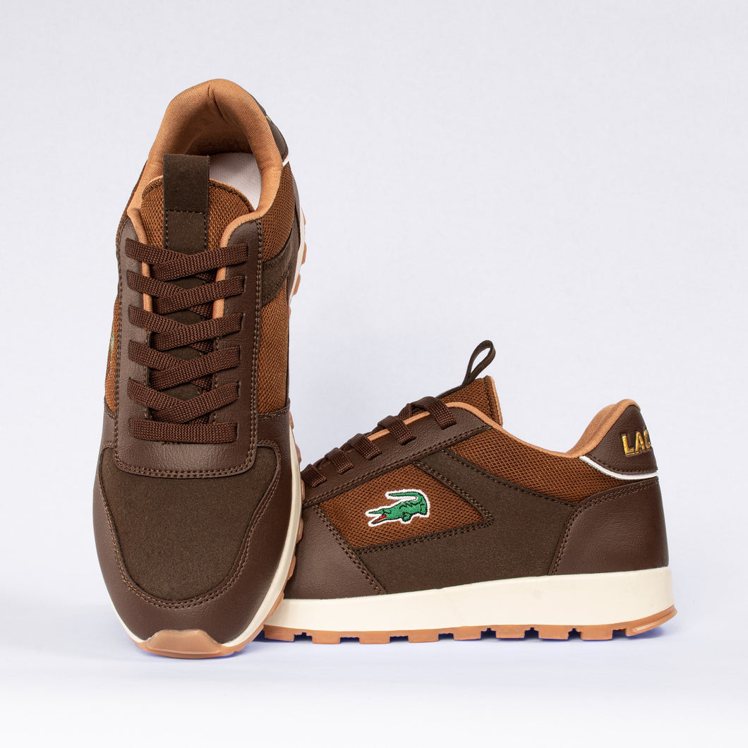 TENIS HOMBRE LACOSTE MARRON