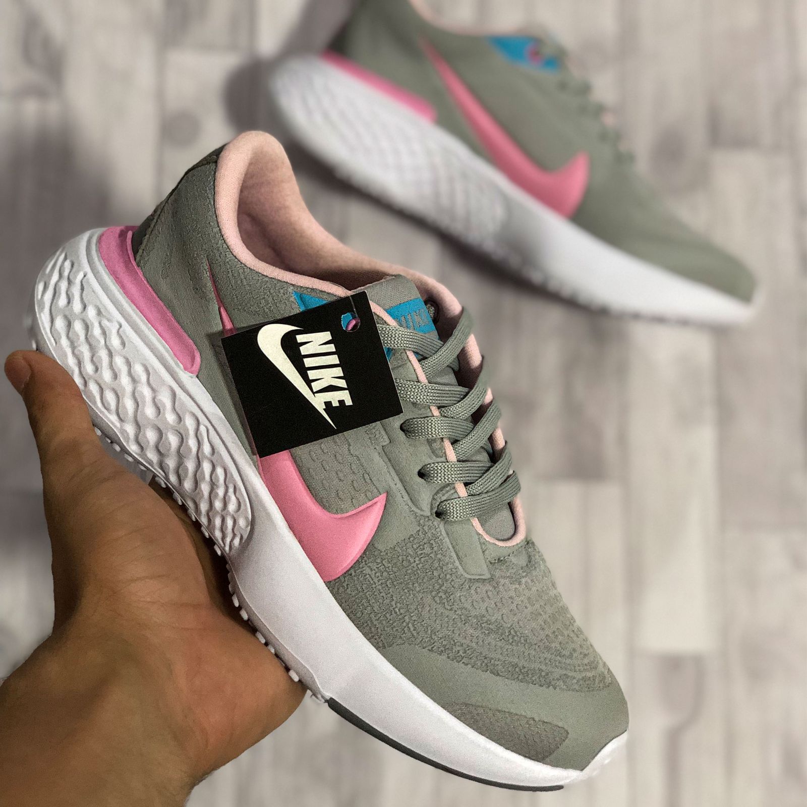 Nike grises y rosas mujer deals